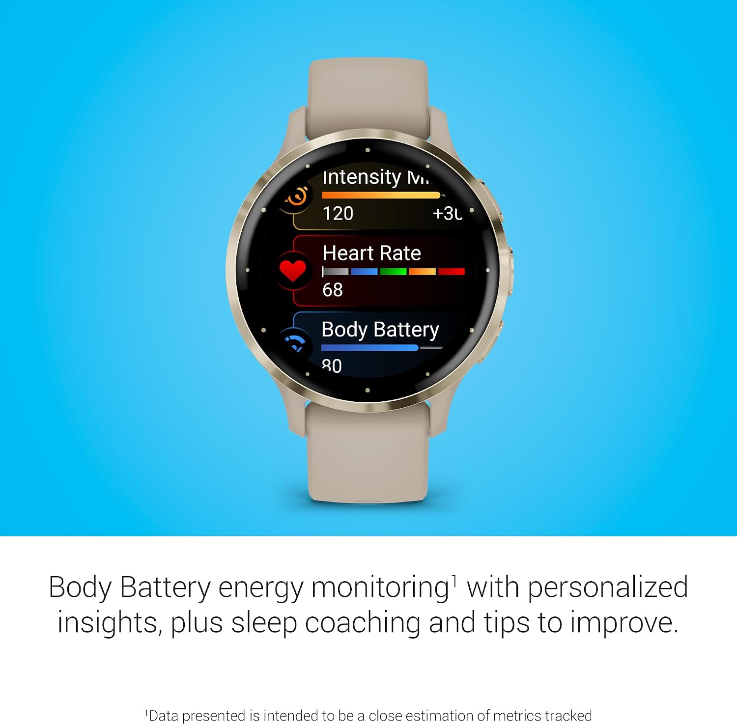 Garmin Venu® 3S, Premium Fitness Smartwatch, 41mm, French Gray