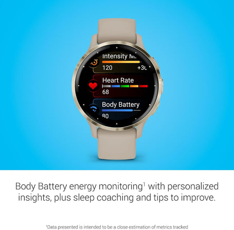 Garmin Venu® 3S, Premium Fitness Smartwatch, 41mm, French Gray