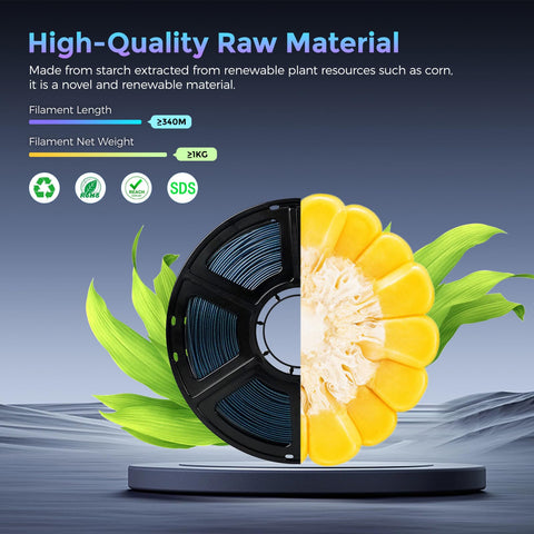 FLASHFORGE PLA Filament 1.75mm +/- 0.02mm Burnt Titanium, Color Changeable 3D Printer Filament 1kg (2.2lbs), Chameleon Changing Colors with Light, Perfectly Hide The Layer Line