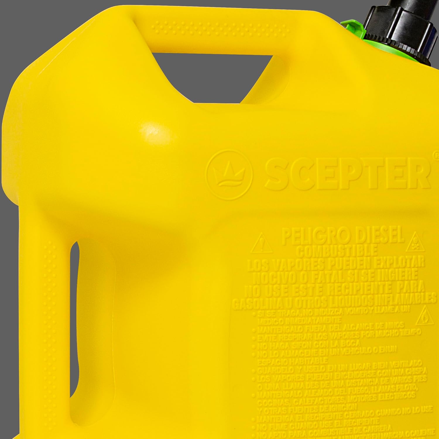 Scepter 5G Gas Can with Spill Proof SmartControl Spout, Diesel Only, Yellow