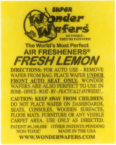 Wonder Wafers 10CT Individually Wrapped Air Fresheners CREAMY VANILLA