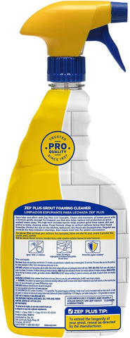 Zep Grout Cleaner and Brightener - ZU104632 - Deep Cleaning Formula Plus Grout Foaming Cleaner - R54212-2-in-1 benefits Deep Clean plus Everyday Clean & Protect