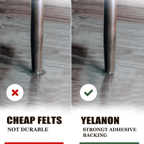 Yelanon Non Slip Furniture Pads 24 Pcs 2" for Hardwood Floors