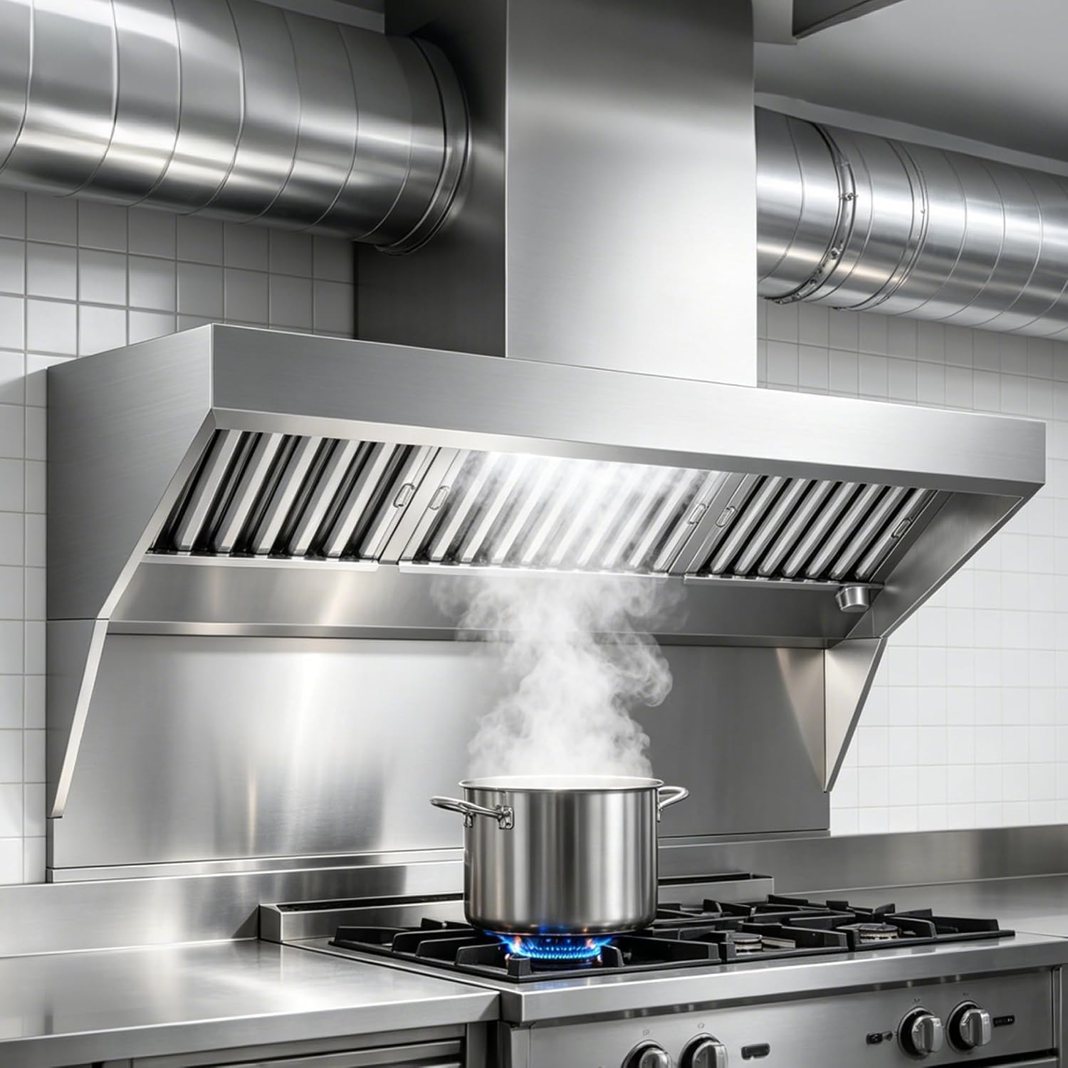 Jojoka Commercial Exhaust Hood, 7FT Food Truck Hood Exhaust