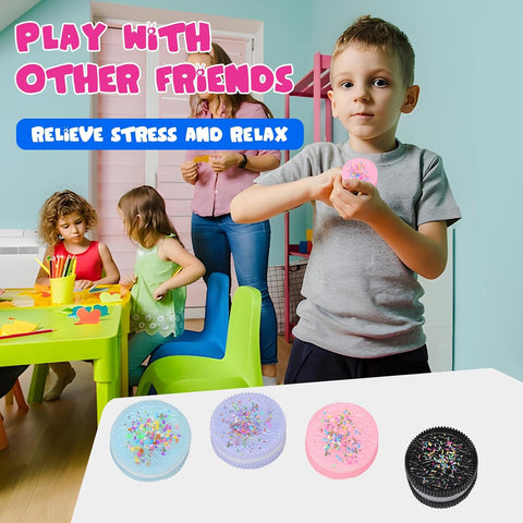 4pcs Handmade Soft Cookie Squishy Silicone Stress Relief Squishy Toy Pink Cookie Dessert Kawaii Squishies PVC New 5523BGoy Stress Relieving Fur Ball OPP Packaging Gifts (4pcs)