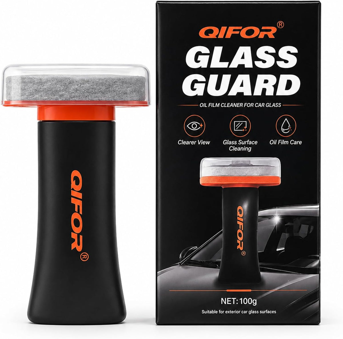 QIFOR Oil Film Remover for Car Windshields and Windows
