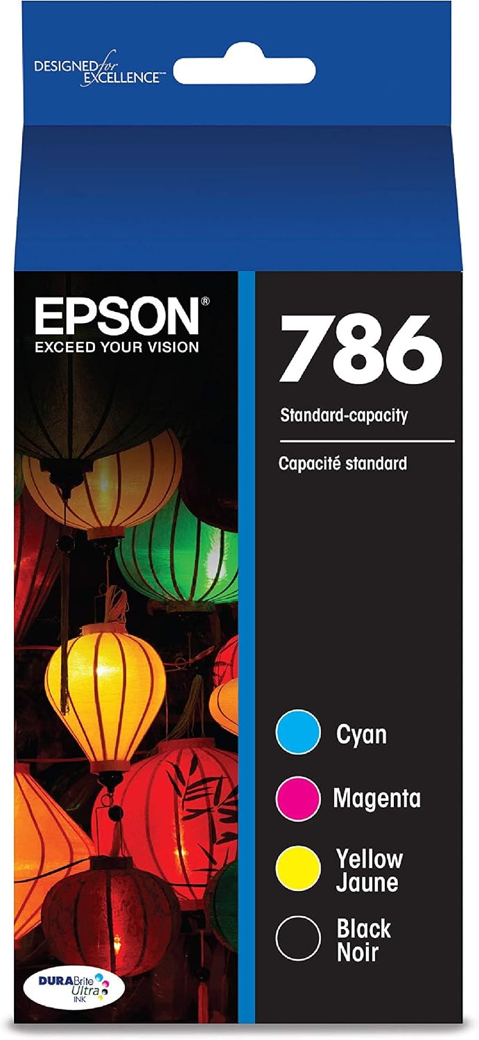 Epson 786 Genuine Ink Cartridge Black and Color Combo Pack T786120-BCS