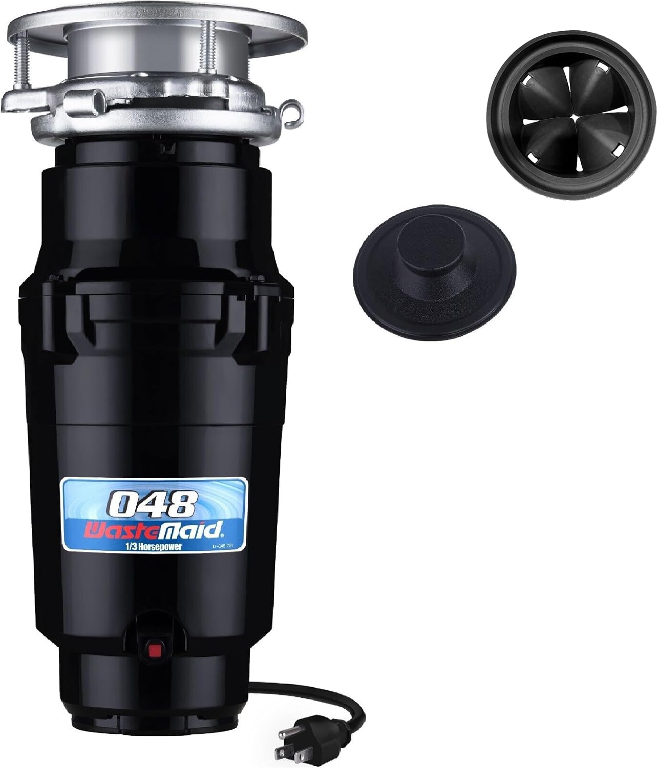 Waste Maid Garbage Disposal, Anti-Jam, Continuous Feed, 1/3 HP Builders