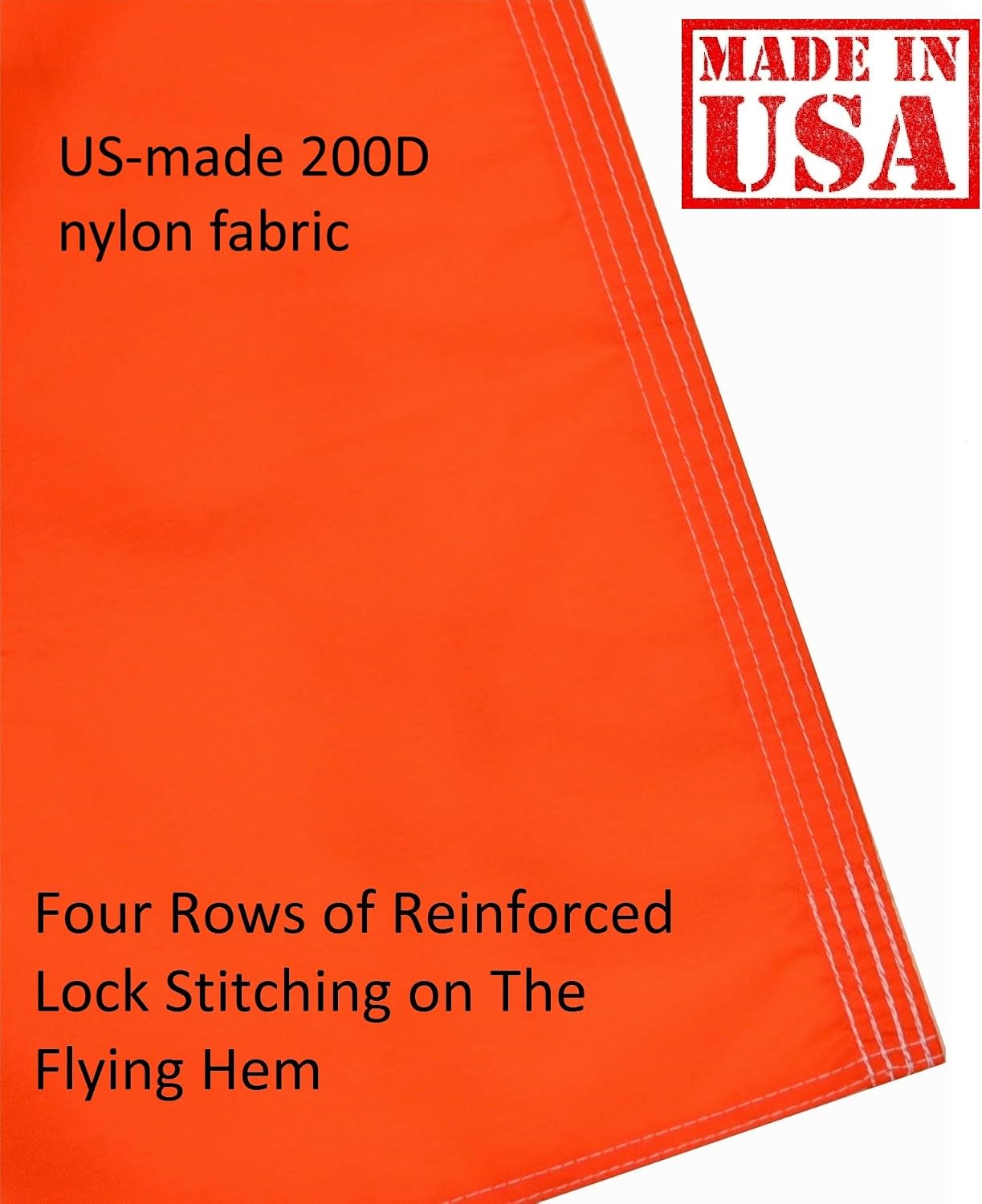 US Flag Factory 3x5 FT Ireland Irish Flag (Sewn Stripes) Outdoor SolarMax Nylon - Made in America - Premium Quality