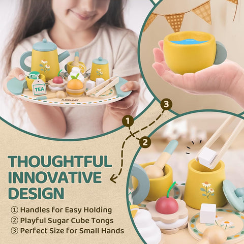 Tea Sets for 3-5 Girl Birthday Gift 3 Year Old Princess Party