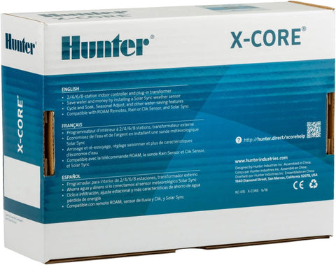 Hunter X-Core XC400i Indoor Sprinkler Timer, 4 Zone Irrigation Controller