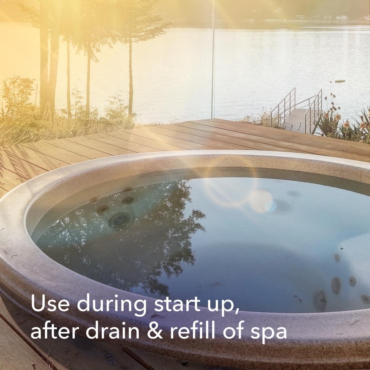 Leisure Time D, Metal Gon for Spas and Hot Tubs, 16 Ounce