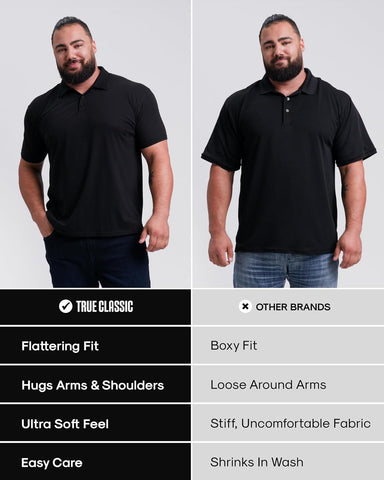 True Classic Mens Novelty Polo Shirts