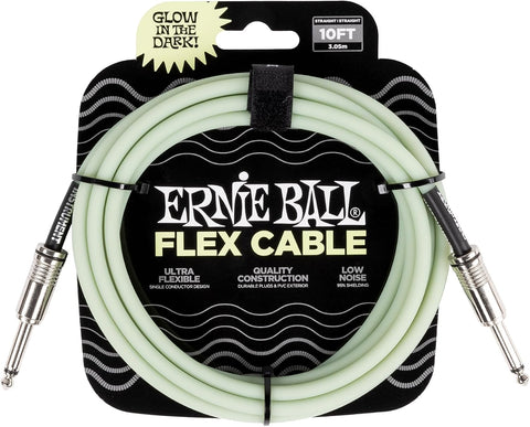 Ernie Ball Flex Instrument Cable Straight/Straight 20ft - Black (P06435)