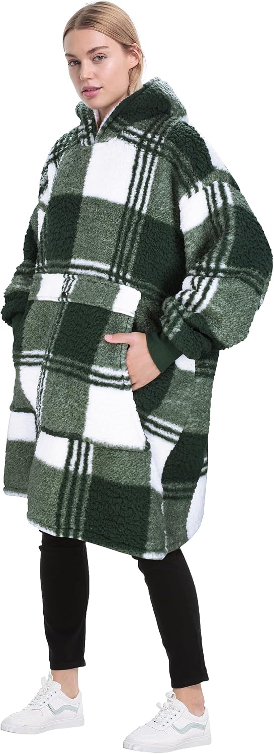 Catalonia Oversized Wearable Blanket Hoodie Sweatshirt for Adults