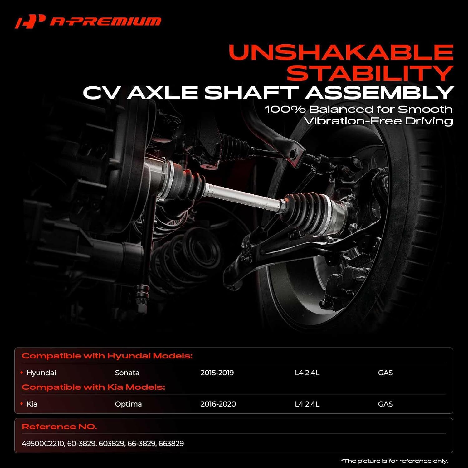 A-Premium Front Left Driver Side CV Axle Shaft Assembly