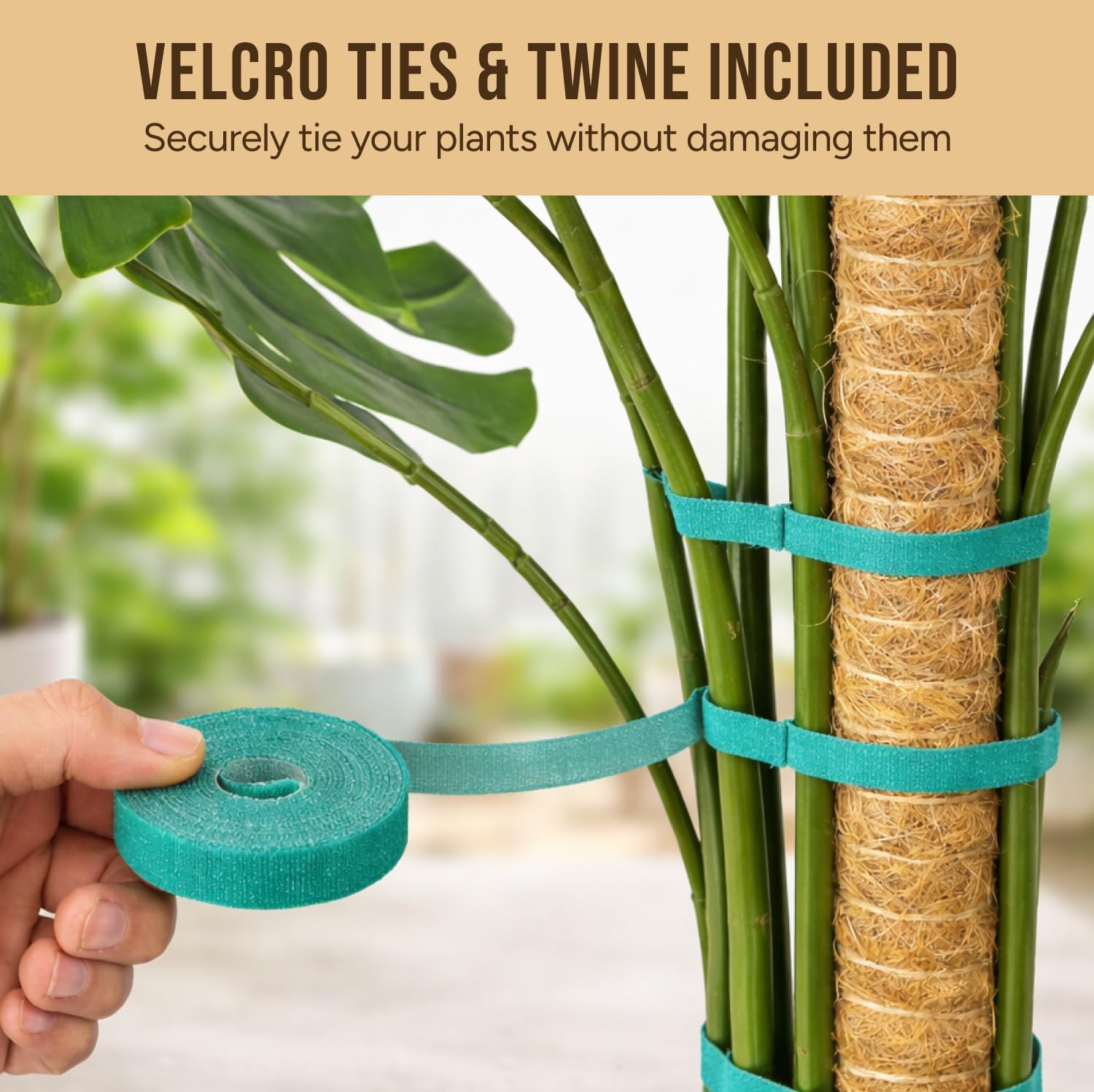 Craft911 29" Moss Pole Monstera Plant Support, Indoor Plant Stakes