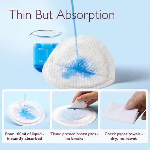 Momcozy Ultra-Thin Disposable Nursing Pads, Ultra-Absorbent No-Leak, 120PCS