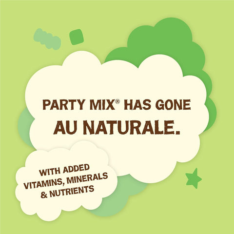 Friskies Purina Party Mix Natural YUMS Catnip Cat Treats, 20 oz Canister
