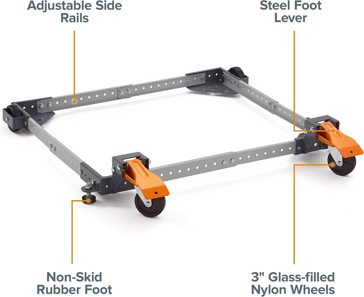 BORA PM-1050 Universal Mobile Base - Heavy Duty Adjustable Mobile Tool Base