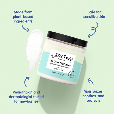 Tubby Todd All Over Ointment, Baby Eczema Cream for Sensitive Skin