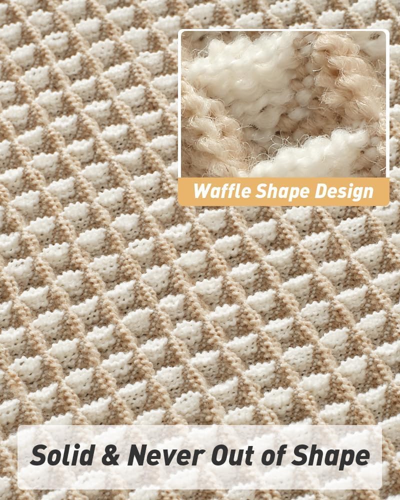 Upgraded Waffle Bath Mat Ultra Absorbent Non Slip Bathroom Mat, 20" x 32"