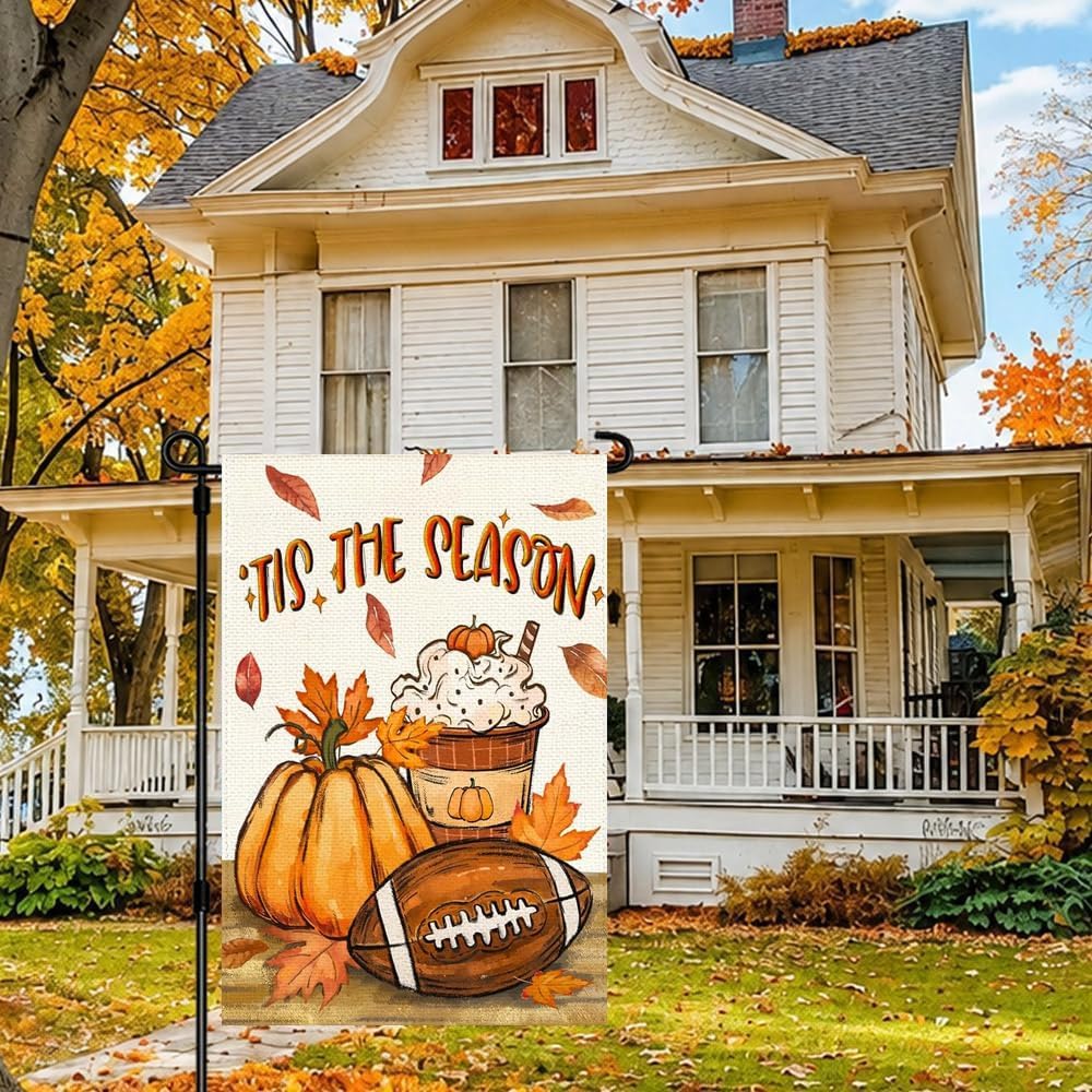 Fall Garden Flag 12x18 Inch Double Sided Outdoor Yard Porch Decor