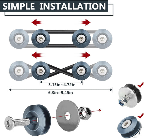 BFXM Universal Bumper Clips, Front Rear Bumper Quick Release Kit