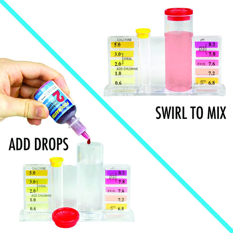 Poolmaster 5-Way Pool & Spa Water Test Kit with Liquid Reagents