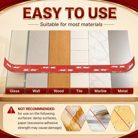Ohayooz Extra Strong Double Sided Tape Heavy Duty 10FT