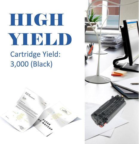CF258A 58A Toner Cartridge Black for HP M428fdw M404n 58X with Chip 4 Pack