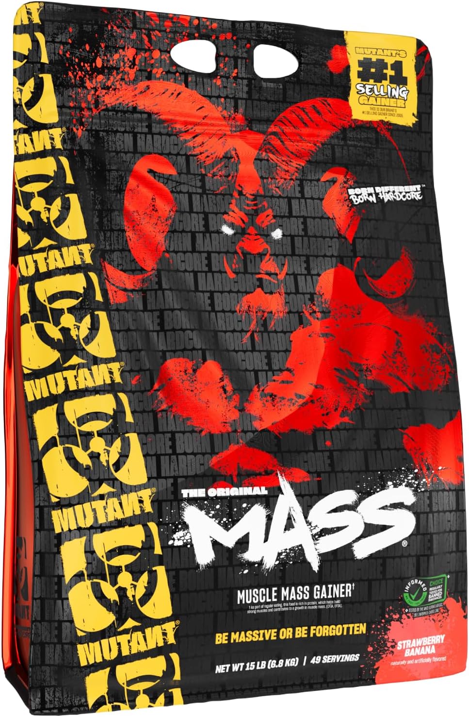Mutant Mass Weight Gainer Protein Powder, Triple Chocolate, 15 lb