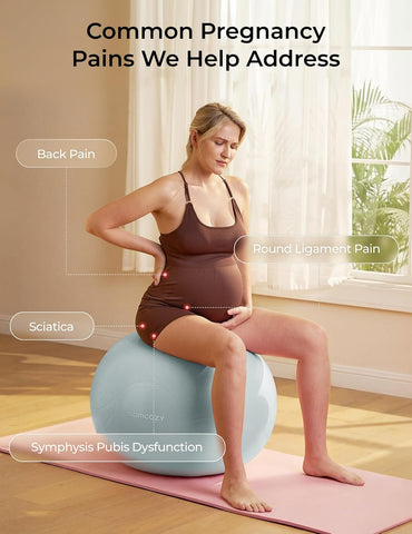 Momcozy BirthEase Pregnancy Ball Set, Birthing Ball Chair with App Courses