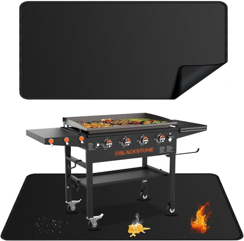 79x39 inches Large Under Grill Mats for Blackstone Outdoor Deck BBQ