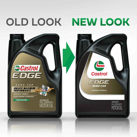 Castrol Edge Euro 0W-40 A3/B4 Advanced Full Synthetic Motor Oil, 5 Quarts