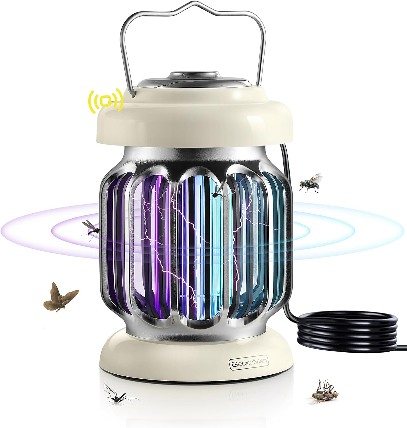 GeckoMan 2-Pack Light Sensor Bug Zapper Indoor Fly Zapper Mosquito Zapper
