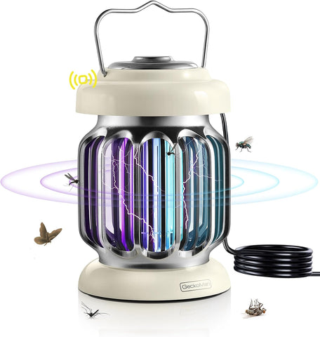 GeckoMan 2-Pack Light Sensor Bug Zapper Indoor Fly Zapper Mosquito Zapper