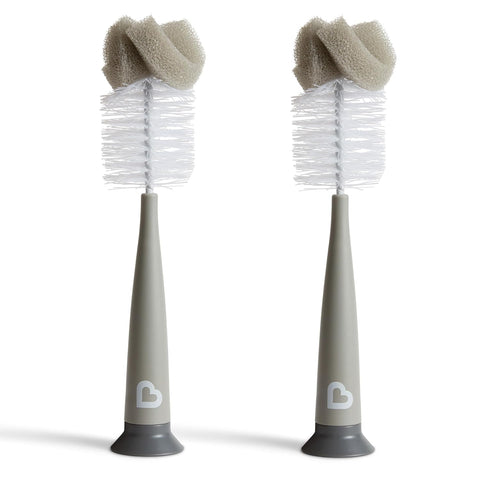 Munchkin® Sponge™ Baby Bottle Brush Set with Nipple Brush, 2 Pack