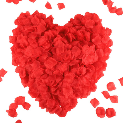 CODE FLORIST 2200 PCS Silk Flower Rose Petals for Wedding Decorations (Orange Yellow)