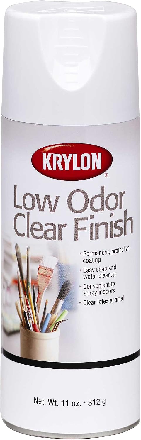 Krylon Industrial Spray Paint, Crystal Clear, Matte, Solvent, 11 oz K01311007-1 Each