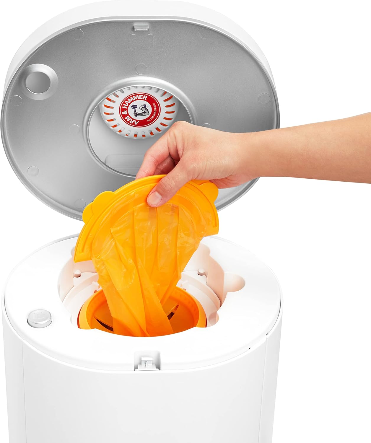 Munchkin® Arm & Hammer Diaper Pail Snap, Seal & Toss™ Refill Bags, Holds up to 180 Newborn Diapers, 6 Pack