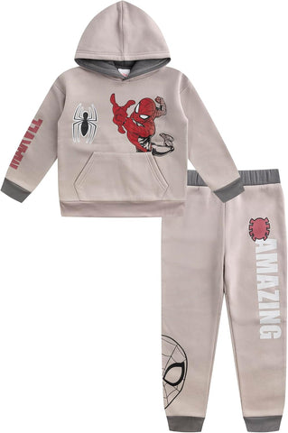 Marvel Spider-Man Boys 2 Pc Hoodie and Pants Set for Toddlers to Big Kids
