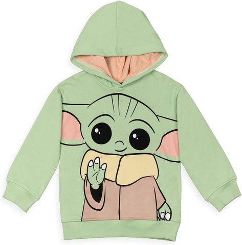 STAR WARS The Mandalorian Fleece Hooded Sweatshirt Little Kid to Big Kid