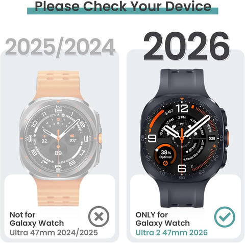 Tensea 5+5PCS for Samsung Galaxy Watch Ultra 2 47mm Screen Protector & Case