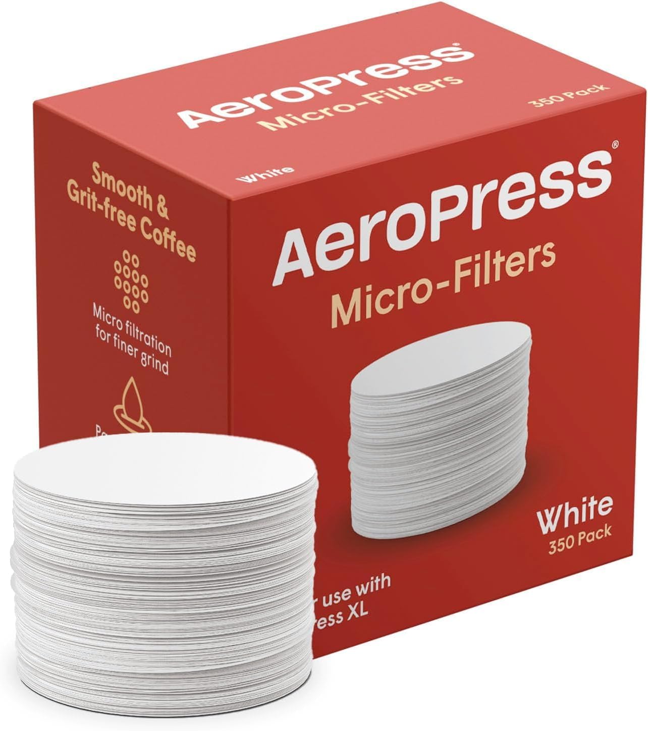 AeroPress White Paper Micro-Filters, 350 Count Count