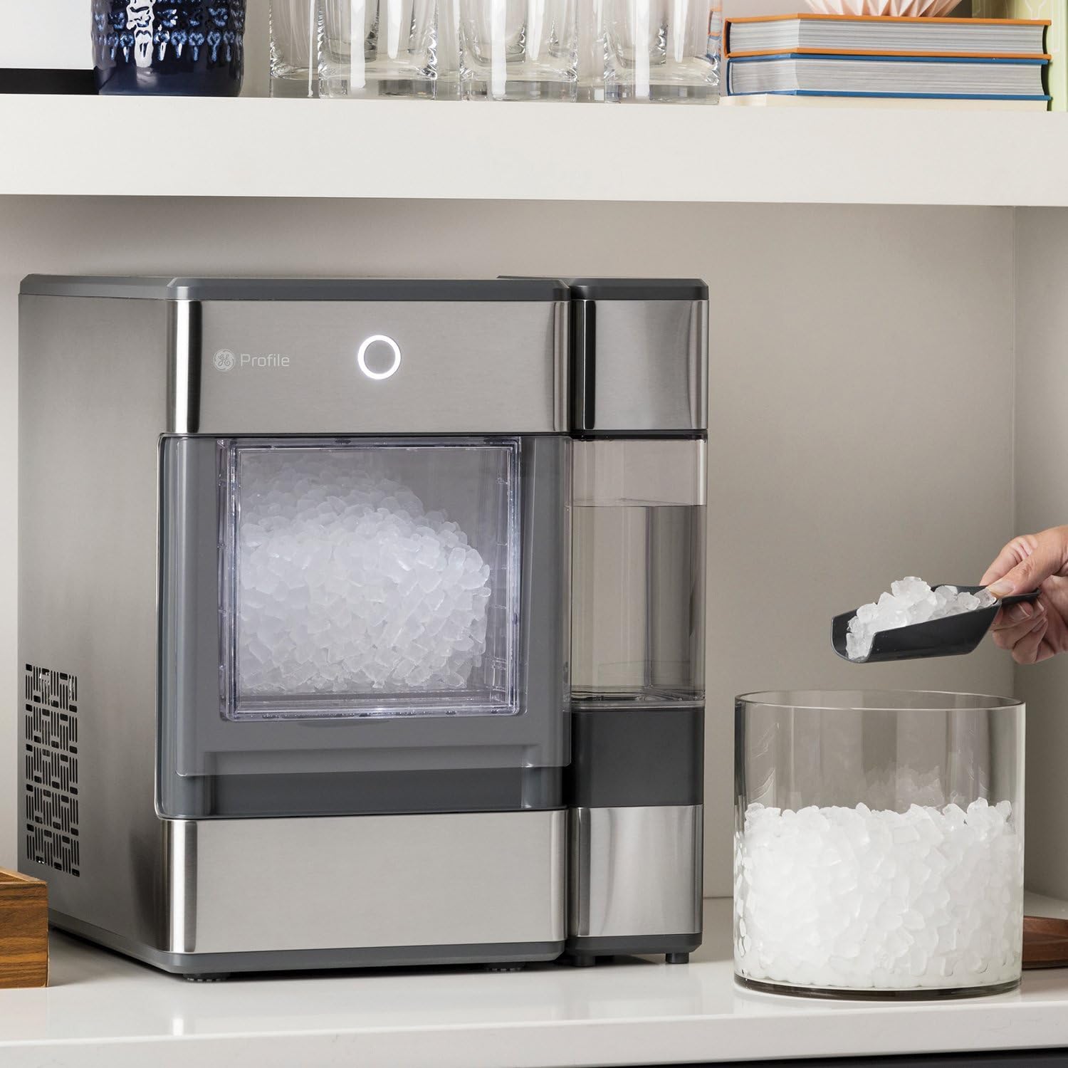 GE Profile Opal Nugget Ice Maker with Side Tank (Renewed)