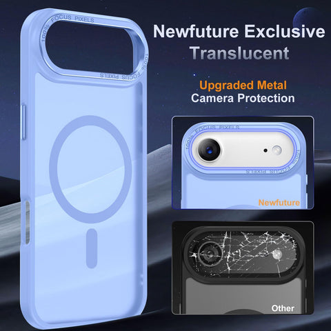 Newfuture Magnetic for iPhone Air Case Matte Shockproof, Blue