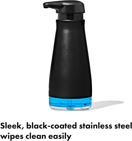 OXO Good Grips Stainless Steel Easy Press Soap Dispenser - Matte Black
