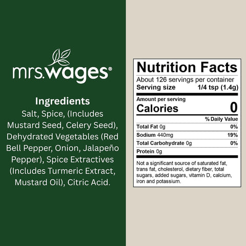 Mrs. Wages Zesty Bread and Butter Pickle Quick Process Mix, 12, 6oz packets