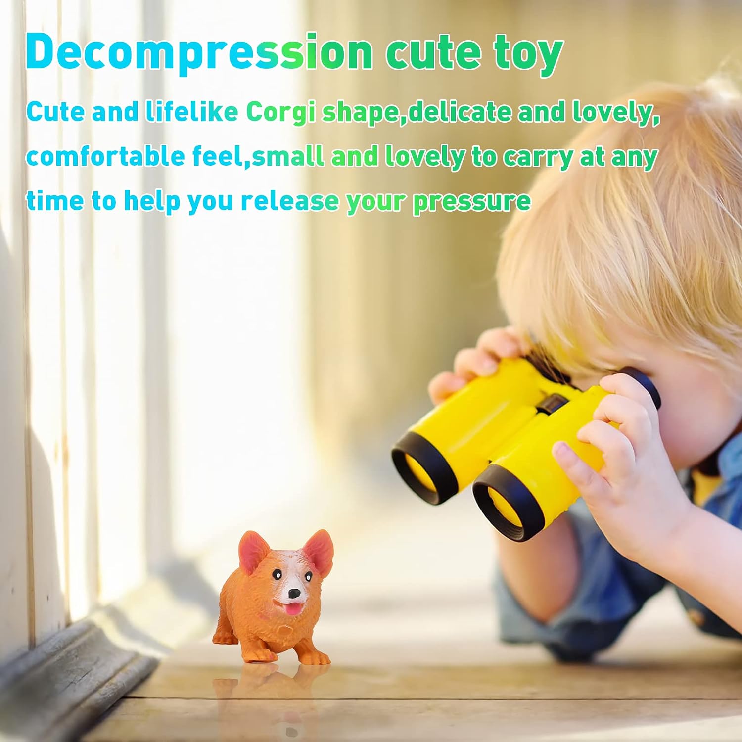 FauKait Squishies Squishy Toys Corgi Dog Stress Balls Toy for Kids Adults,Halloween&Christmas Toys,Party Favor Gifts for Children,Stress Relief Fidget Balls Filled with Sand to Relax (kejidog)